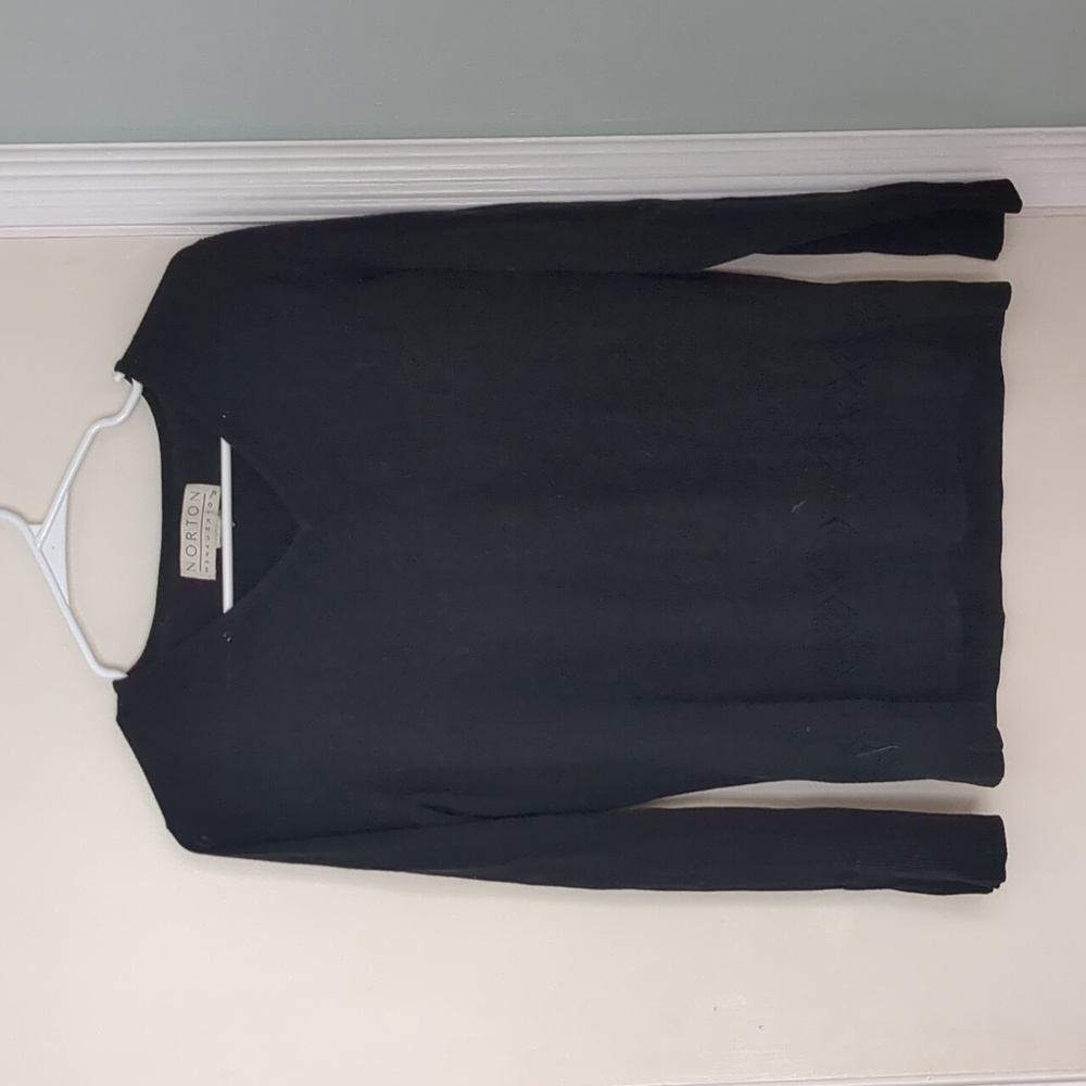 Black Sweater With Cut Out Detail